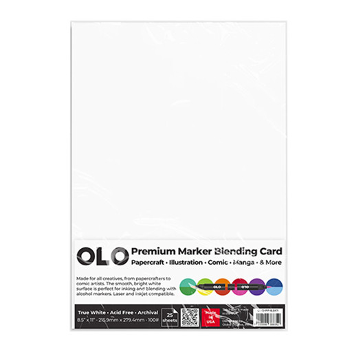 OLO PREMIUM MARKER BLENDING CARD - PACK OF 25 SHEETS