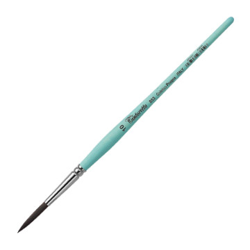 TINTORETTO PRUGNA PINCEAU ROND EXTRA LONG FIBRE SYNTHÉTIQUE MANCHE COURT SÉRIE 853 - ÉDITION FELTRACCO