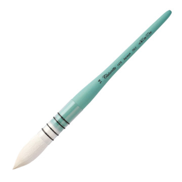 TINTORETTO AQUASYNT ROUND MOP BRUSH SYNTHETIC GOAT HAIR SHORT HANDLE SERIES 1415 - FELTRACCO EDITION