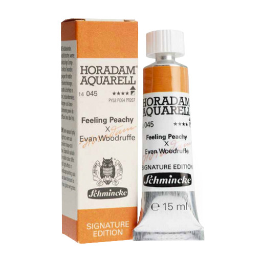 SCHMINCKE HORADAM SIGNATURE EDITION ACQUERELLO FEELING PEACHY X EVAN WOODRUFFE TUBETTO 15 ML - EDIZIONE LIMITATA