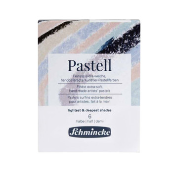 SCHMINCKE SET DI PASTELLI, 6 PASTELLI DI TONALITÀ CHIARE E SCURE