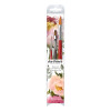 DA VINCI BOTANICAL LEAF AND FLOWER SET 3 PINCELES SINTÉTICOS ACUARELA MANGO CORTO SERIE 11865