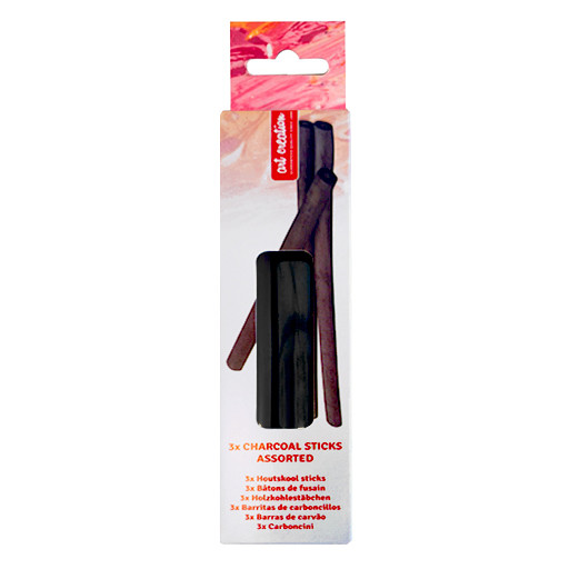 TALENS ART CREATION SET DI 3 STECCHE DI CARBONE ASSORTITE