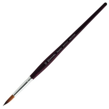 ESCODA PRADO PENNELLO TONDO FIBRA TAME ORO MANICO CORTO SERIE 1462