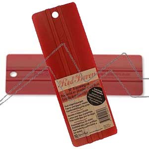SPEEDBALL RED BARON PLASTIC DUAL-EDGE SQUEEGEE FOR SCREEN PRINTING