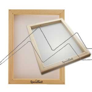 SPEEDBALL WOODEN SCREEN PRINTING FRAME WITH 110 MONOFILAMENT POLYESTER FABRIC