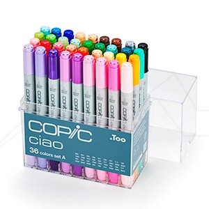 COPIC CIAO MARKER SET OF 36 SET A