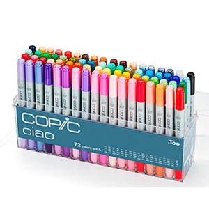 COPIC CIAO MARKER SET OF 72 SET A