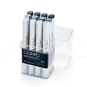 COPIC SKETCH MARKER SET OF 12 COOL GREY COLOURS