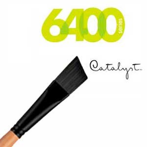PRINCETON CATALYST POLYTIP ANGLED BRIGHT BRUSH SYNTHETIC BRISTLE SERIES 6400