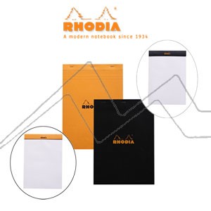 RHODIA NOTE BOOK WITH 80 MICRO-PERFORATED BLANK OR DOTTED SHEETS 80 G
