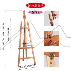 MABEF M13 OILED BEECH WOOD LYRE EASEL WITH RATCHET