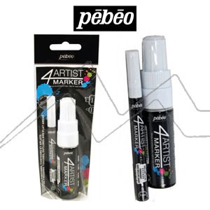 PEBEO 4ARTIST MARKER OIL BASED PAINT DUO SET OF 2 AND 8 MM WHITE