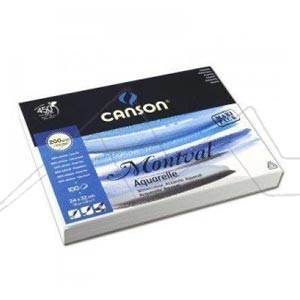 CANSON MONTVAL WATERCOLOUR PAD 200 G GLUED COLD PRESSED