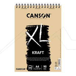 CANSON XL KRAFT SPIRALBLOCK MIKROPERFORIERT 90 G