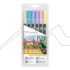 Tombow TwinTone Dual-tip Markers 12set, Pastels