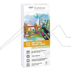 Tombow ABT Dual Brush Pen - 24 Basic Colour Set