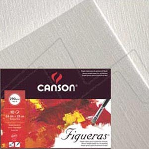 CANSON FIGUERAS OIL/ACRYLIC 4-SIDE GLUED PAD 290 G