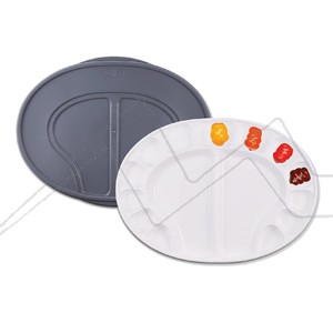 MIJELLO AIRTIGHT DUAL OVAL PALETTE FOR OIL AND ACRYLIC MAP-1715
