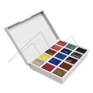 DANIEL SMITH URBAN SKETCHERS HAND POURED WATERCOLOUR HALF PANS SET OF 15 - ULTIMATE MIXING SELECTION