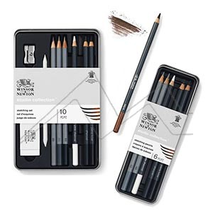 WINSOR & NEWTON STUDIO COLLECTION SET OF DRAWING AND SKETCH PENCILS