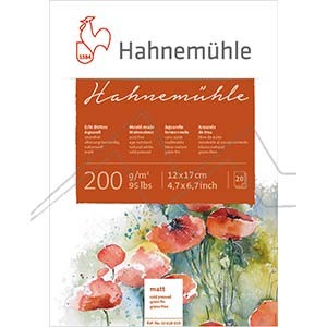 HAHNEMÜHLE MOULD-MADE WATERCOLOUR PAD 200 G