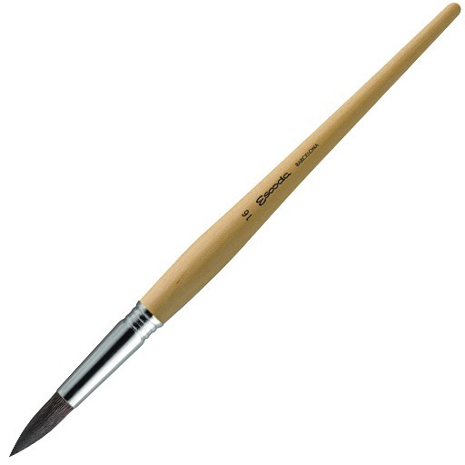 ESCODA PENNELLO TONDO APPUNTITO PELO DI VAIO PETIT GRIS MANICO CORTO SERIE 5513
