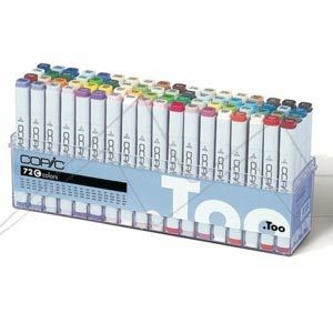COPIC CLASSIC MARKERS SET OF 72 MARKERS - SET C