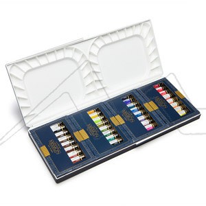 MIJELLO ARTISTS MISSION GOLD CLASS WATERCOLOUR SET OF 36 X 7 ML TUBES + MWCP 7036 PALETTE