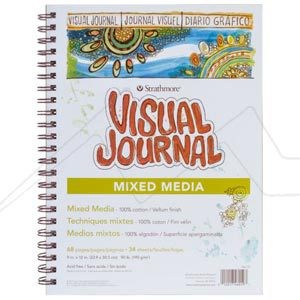 STRATHMORE VISUAL JOURNAL MIXED MEDIA PAD 190 G 100% COTTON