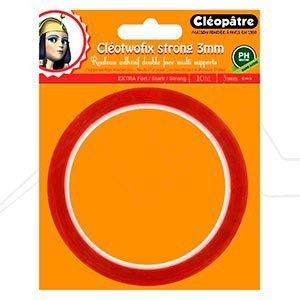 CLEOPATRE CLEOTWOFIX EXTRA STRONG DOUBLE-SIDED NEUTRAL PH ADHESIVE ROLLER