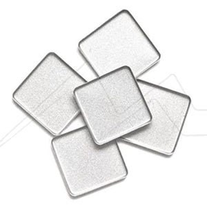 ART TOOLKIT SET OF 5 STAINLESS STEEL DOUBLE SQUARE WATERCOLOUR PANS