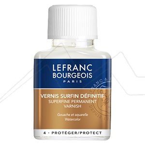 LEFRANC BOURGEOIS SUPERFINE PERMANENT VARNISH FOR GOUACHE AND WATERCOLOUR