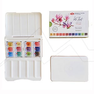 ST PETERSBURG WHITE NIGHTS WATERCOLOUR PLASTIC BOX - BOTANICA LIMITED EDITION - SET OF 12 PANS