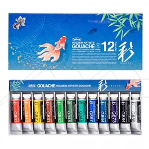 HOLBEIN IRODORI ARTISTS GOUACHE TRADITIONAL COLORS OF JAPAN - SUMMER