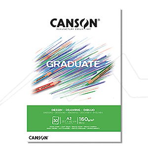 CANSON GRADUATE DRAWING PAD 160 G