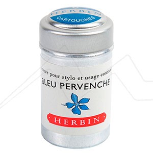 HERBIN METAL TIN SET OF 6 WRITING AND DRAWING TRADITIONAL INKS