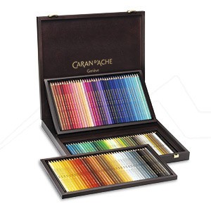 CARAN D´ACHE SUPRACOLOR SOFT ASSORTED WATER-SOLUBLE PENCILS WOODEN BOX SETS