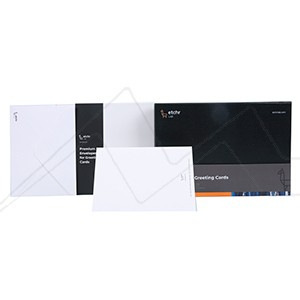 Etchr : Watercolour Blank Greetings Card & Envelope : 300gsm : Pack of 30 :  Not - Etchr - Etchr - Brands