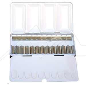 ST PETERSBURG WHITE NIGHTS EMPTY METAL BOX FOR 12 X 10 ML TUBES AND 6 PANS