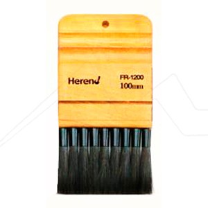 HEREND FLAT WIDE BRUSH BUFFALO HAIR SHORT HANDLE SERIES FR-1200