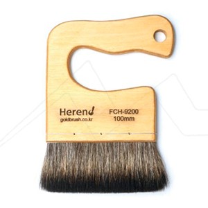HEREND FLAT WIDE BRUSH RACCOON HAIR SHORT HANDLE SERIES FCH-9200
