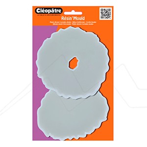 CLEOPATRE SILICONE MOULD FOR RESIN 2 GEODES
