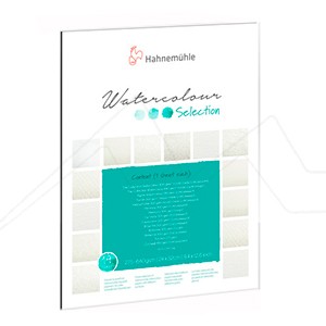 HAHNEMÜHLE WATERCOLOUR SELECTION PAD - ASSORTED WATERCOLOUR PAPER SET OF 14 SHEETS 275-640 G
