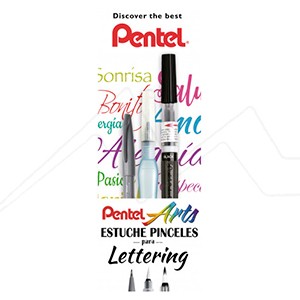 PENTEL ARTS 3B SET LETTERING PINSELSTIFTE