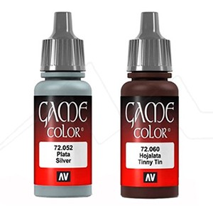 VALLEJO GAME COLOR METALLIC COLOURS FOR MODEL MAKING - OUTLET