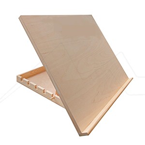 RAW WOODEN BOOK STAND TABLE EASEL WITH DRAWER