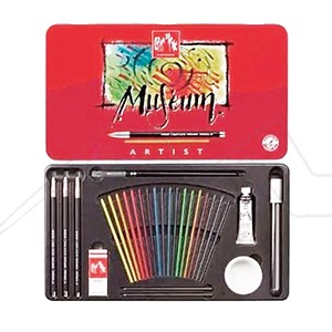 CARAN D´ACHE MUSEUM ASSORTED WATERCOLOR METAL BOX WITH 27 PIECES - OUTLET