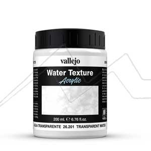 VALLEJO WATER TEXTURE ACRYLIC. TRANSPARENT WATER EFFECT (COLOURLESS)