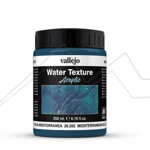 VALLEJO WATER TEXTURE DENSE ACRYLIC GEL - MEDITERRANEAN BLUE